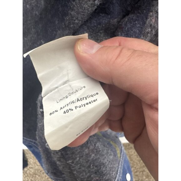 Denver Hayes Denim Jacket 44 Corduroy Collar Blanket Lined Vintage Workwear - Picture 9 of 9